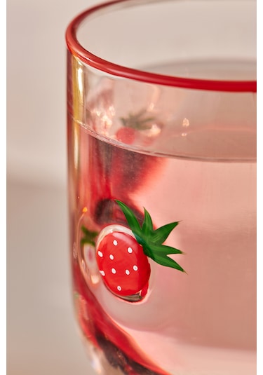 Karaca Strawberry Kadeh 390 ml Kırmızı