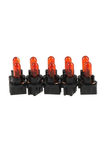 10 Adet T5 T6.5 Led Ampul W1.2w Araç İç Aydınlatma Gösterge Paneli Isı Göstergesi Amber
