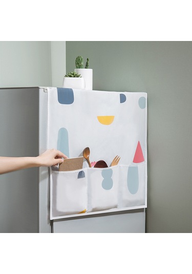 Yaozixa Peva Materyal Ev Aletleri Koruması Buzdolabı, Çamaşır Makinesi, Mikrodalga - 3 Cepli, Su Geçirmez, Dekoratif 130x54cm Çok Renkli