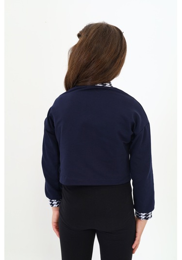 Toontoy Kız Çocuk Hırka Lacivert