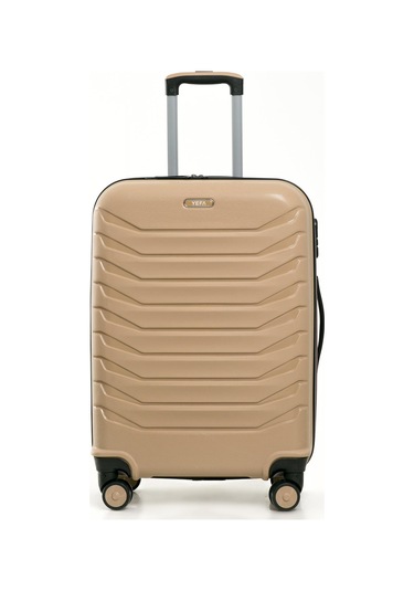 Yefa Pp Polipropilen Kırılmaz Orta Boy Valiz Altın