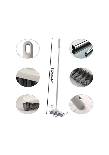 Temizleme Fırçası Zemin Araba Ev Sihirli Fırça Süpürge Uzun Saplı Çekpas Çift Fırçalı Çekçek