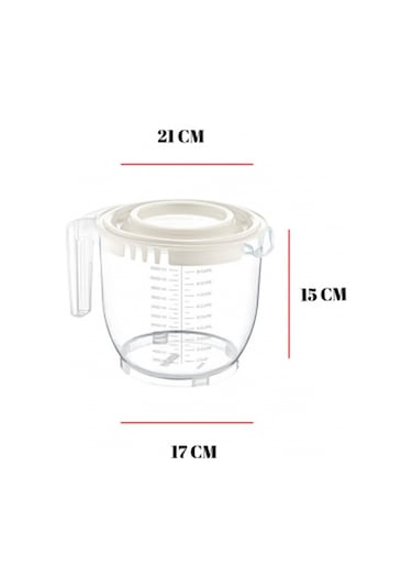 2200 Ml Mikser Kabı Mavi & Ölçü Kabı & Saklama Kabı Diğer