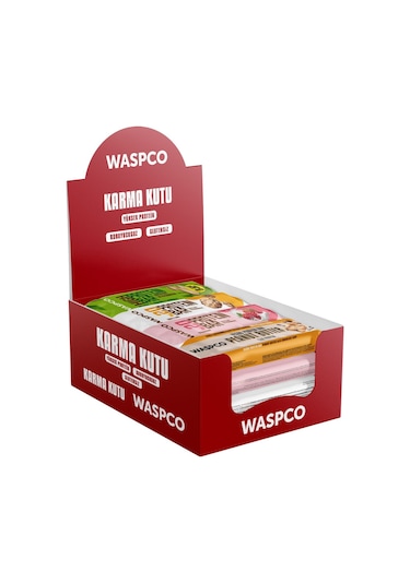 Waspco Protein Bar Karma Kutu 8 Çeşit Toplam 16 Adet