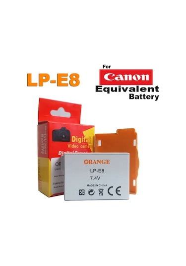 Lp-E8 Batarya Canon Eos 550D 600D 650D 700D Uyumlu Lpe8 Pil