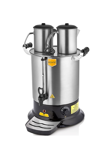 Remta Pt14 Platin Model Çift Demlikli Çay Makinesi, 17 L
