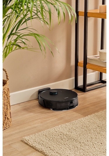 Homend Alex Laser 1291H Moplu ve Haritalamalı Akıllı 5 Kpa Robot Süpürge Siyah