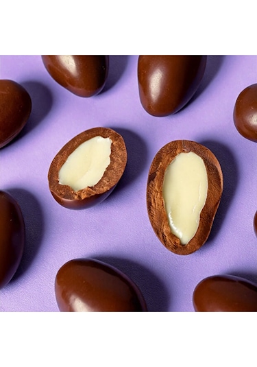 Delly Şeker İlavesiz Bitter Çikolata Kaplı Badem 12 x 40 G