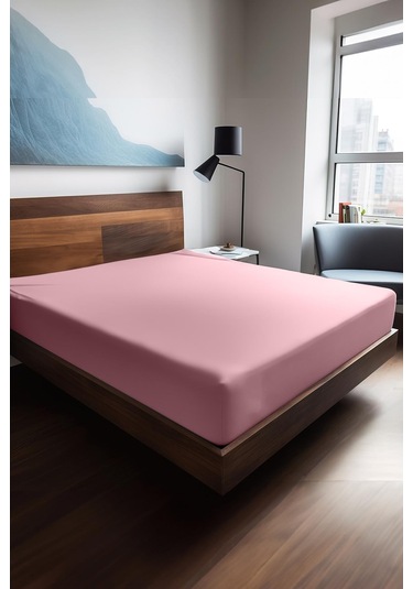 Soley Mix & Match Plain %100 Pamuklu Ranforce 100 X 200 Tek Kişilik Çarşaf Pembe