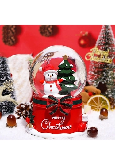 Yılbaşı Kardan Adam Işıklı Müzikli Kar Püskürtmeli Yeni Yıl Kardan Adam Temalı Kar Küresi 15 Cm Mega Boy Işıklı Müzikli Kar Püskürtmeli Hediye 01