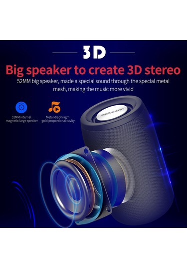 Jms Zealot S32 Taşınabilir Kablosuz 5W Subwoofer Bluetooth Hoparlör