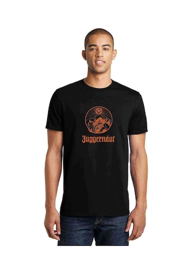 Juggernaut Baskılı Siyah Erkek Tshirt
