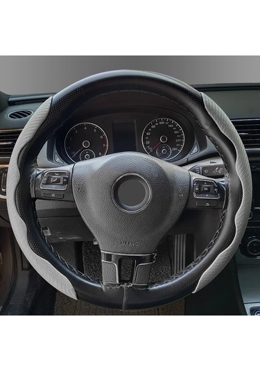 7 Renk Karbon Fiber Direksiyon Kapağı Bölümlü Koruma Anti Kayma Grey Grey