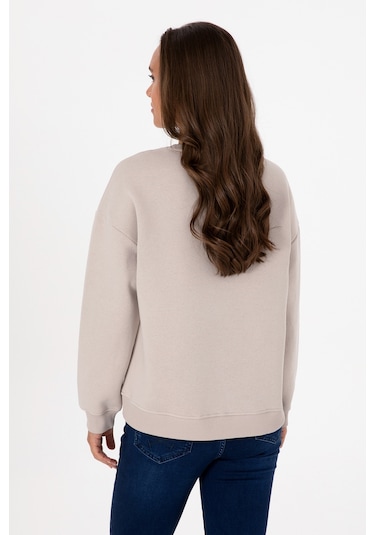 U.s. Polo Assn. Kadın Taş Sweatshirt 50313586-vr049 Tas