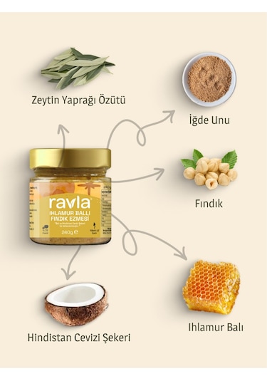 Ravla Ihlamur Ballı Fındık Ezmesi - 240g