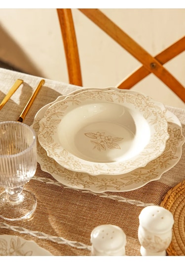 Sl Home 2 Adet Servis Tabağı Seti, Çap 27,5 Cm, Porselen 304763365 Beyaz