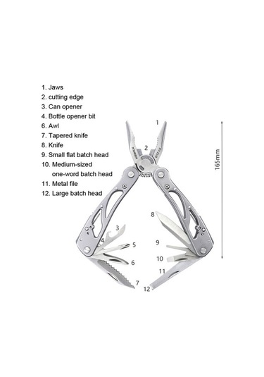 Ebitda Rdeer Rt-2338 Katlanır Pense Bıçak - Çok Fonksiyonlu, Acil Durum Ve Açık Hava Aracı