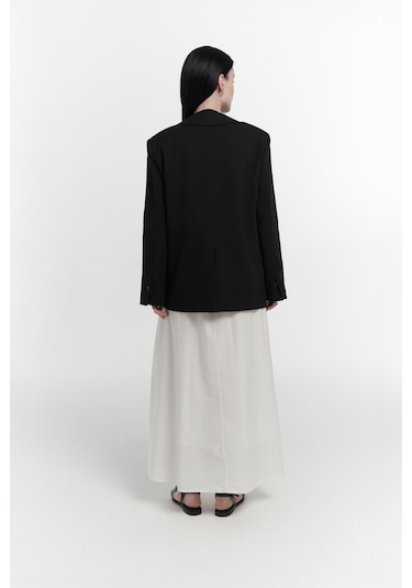 Mai Studios Co. Volda Yaka Detay Siyah Blazer Siyah
