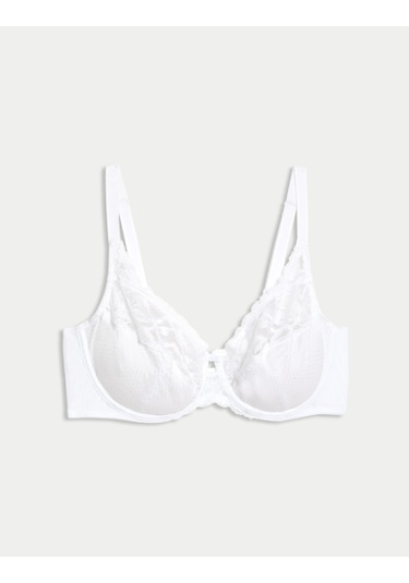 Marks & Spencer Dantel Detaylı Full Cup Sütyen Beyaz