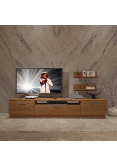 Decoraktiv Trio 4 Mdf Tv Ünitesi Tv Sehpası Ceviz