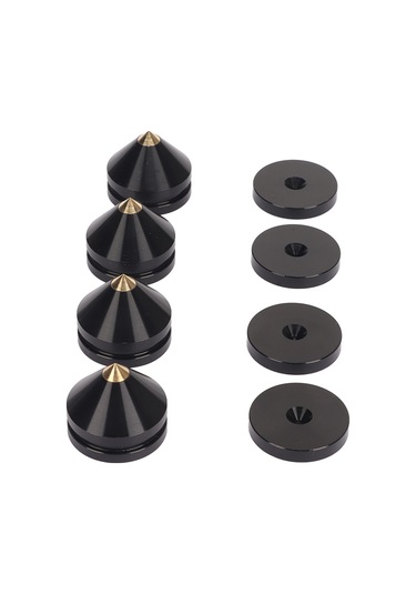 Fosenze 4 Adet Alüminyum Hoparlör Vibration Dämpfer Jırtık Paspasları - Hoparlörler, Amfi, Cd/dvd Çalarları İçin Sessizleştirici Aksesuarlar