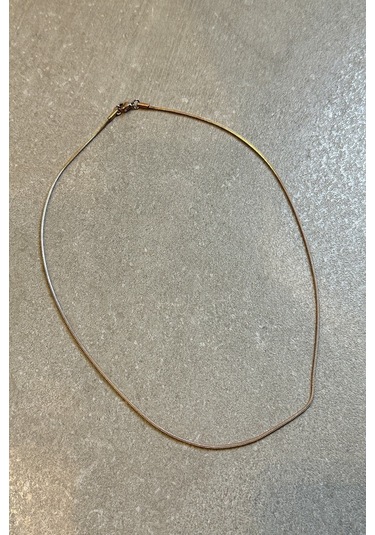 Kyoto Dizayn Snake Model Rose Gold Renk Şık Tasarım 316l Çelik 50cm Kolye Rose Gold