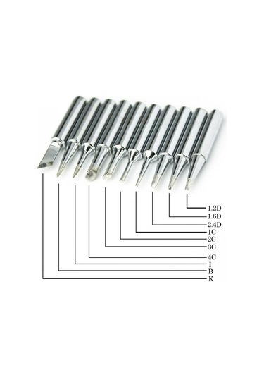 Moveevo 10 Adet Bakır Levha Sopa Uçları Seti - Kurşunsuz Elektroplating, Kolay Cila, Etkili Deoksidasyon - 900m-t Modeli Kaynak Tahtası Araçları İçin