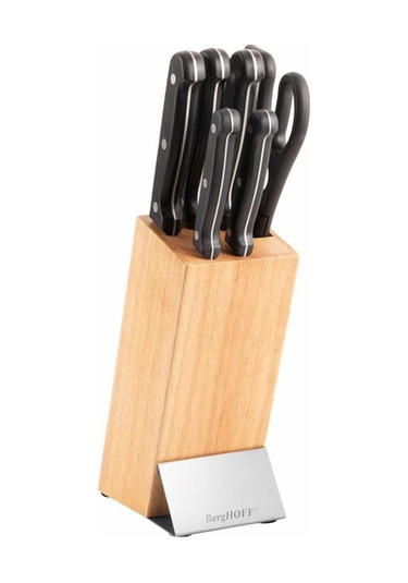 Berghoff Essentials 7 Parça Bloklu Bıçak Seti Siyah