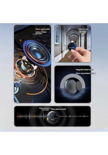 Manyetik Kablosuz Lavalier Mikrofon Ses Video Kayıt Mikrofonu