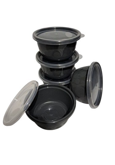 Hobby Life Tick Tock Hava Sızdırmaz Saklama Kabı 5'li Set 5 x 250 ML Antrasit