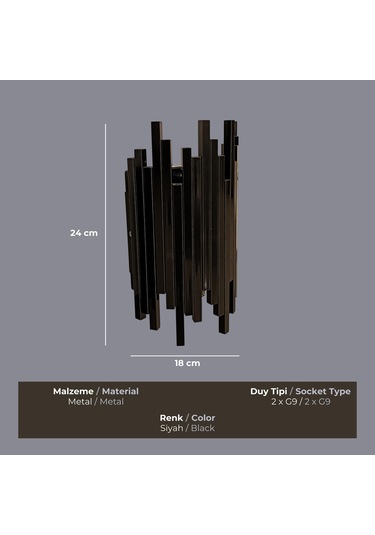 İnnova Siyah Aplik Siyah