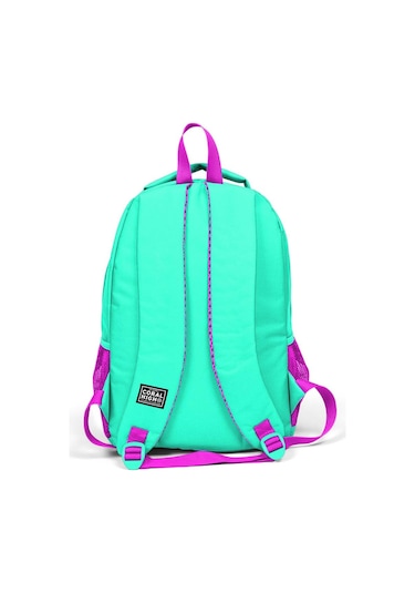 Coral High Kids Su Yeşili Pembe Simli Flamingo Desenli 3 Lü Okul Çanta Seti Set0114382