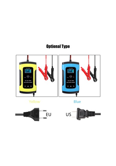 Symbee 12v 6a Akıllı Akü Şarj Cihazı, Otomobil Motosiklet Lityum Akü Tamiri, Aşırı Şarj Ve Kısa Devre Korumalı, Mavi, Amerikan Standartı