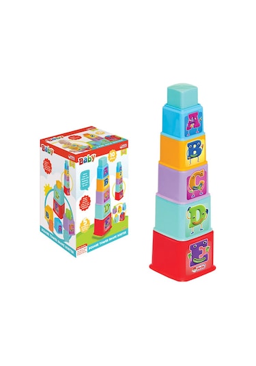 Dede Oyuncak Kare Kule Bultak 10 Parça 03464