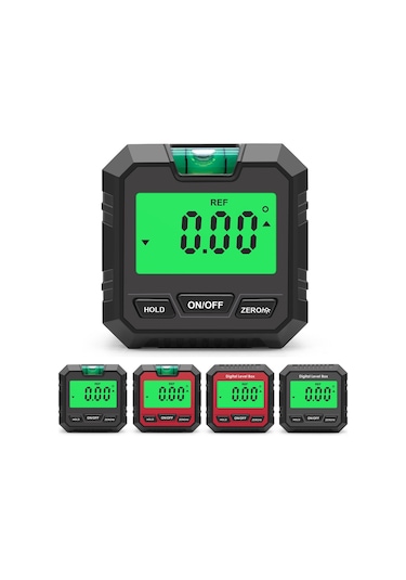 Manyetik Dijital Açı Ölçer Kesin Ve Göreli Ölçüm Açı Ve Eğim Dönüşümü İnklinometre Lcd Ekran Arka Işıklı Çok Amaçlı İnklinometre