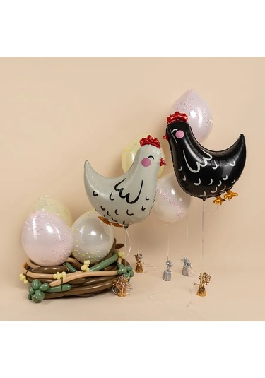 Davajdarit' Balon Seti Tavuklar 386318768 Siyah