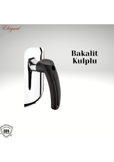 No3 Kahveci Demliği Bakalit Kulp - Siyah Siyah