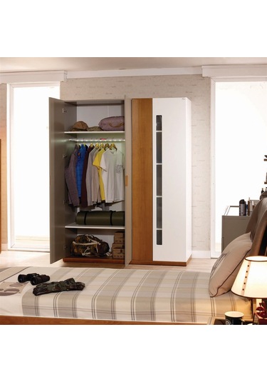 Meltem Kids Natura Genç Odası Dört Kapılı Dolap