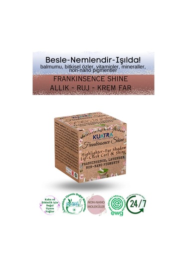 Kuatra Frankinsence Shine Highlighter Eye Shadow Lip Cheek Care