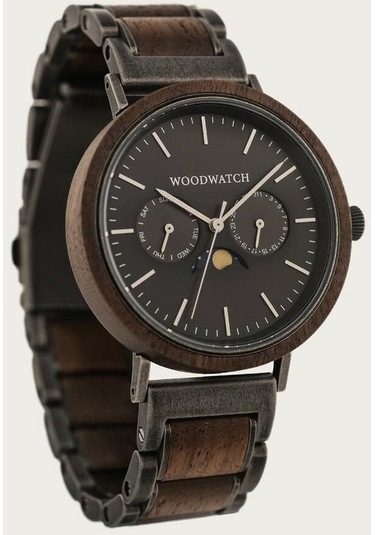 Woodwatch Ww-el-bıw Brushed Iron Walnut Ahşap Erkek Kol Saati 41 Mm