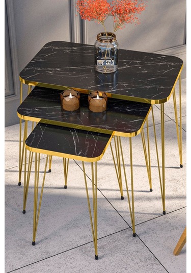 Zigon Sehpa Kr Gold Bendir Tel