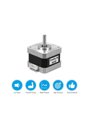 Novahub Yazıcı Aksesuar Creality 3d Adım Motoru 2 Faz 1a 1.8 0.4nm, Dıy Cnc Değişim İçin, 1 Adet