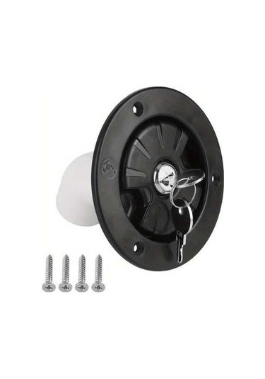 Trendooze Gaojunshop01 Siyah 80mm Kilitlenebilir Karavan Tekne Kapak 10mm Havalandırmalı Su Dolum Black Edition Siyah