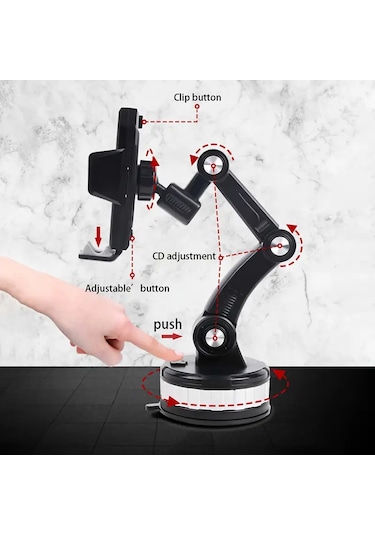 Araba Kamyon Tır Telefon Tutacağı Cam Torpido İçin Vantuzlu