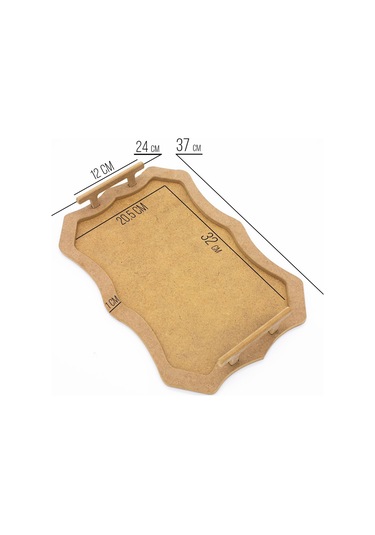 Na Neşeli Ahşap Sunum Tepsisi Dikdörtgen Desenli Ahşap Kulplu Kulplu Tepsi.küçük Boy .ham Ahşap Boyama.ahşap Boyası Boyanabilir Ham Ahşap