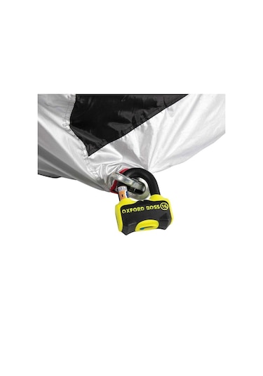 Oxford Motosiklet Aquatex Arka Çantali Kilif Medium Siyah-gri Cv203