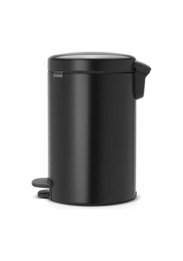 Tantitoni Newicon Matt Black Pedallı Çöp Kutusu 12l Beyaz