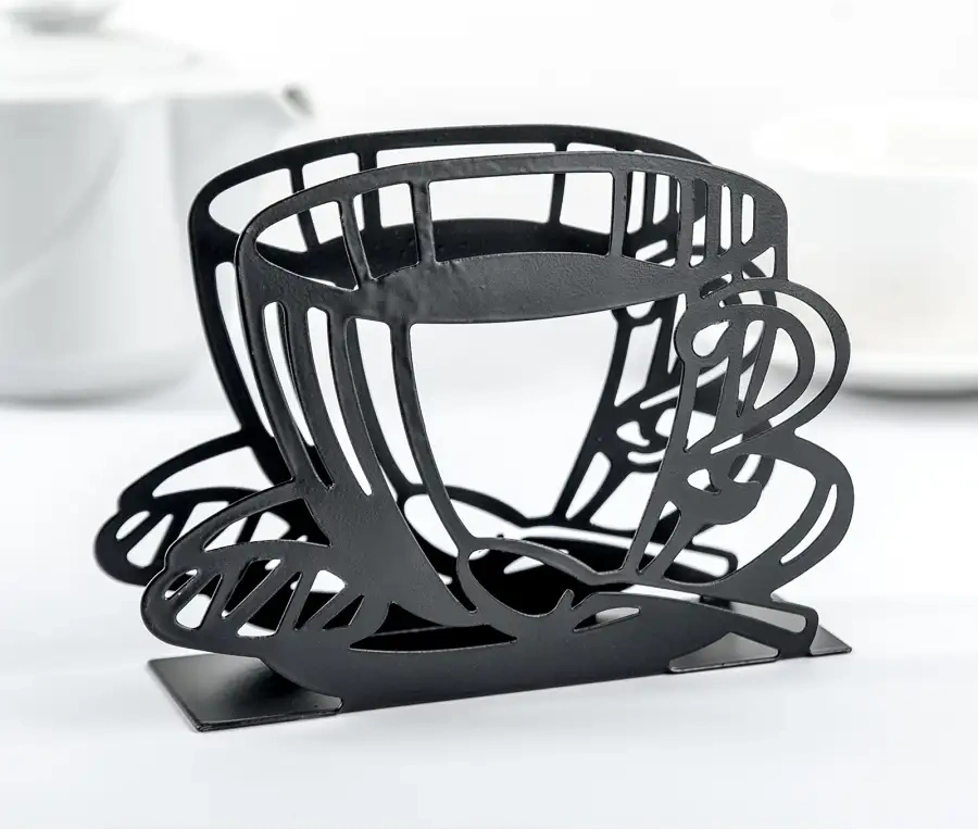 Skyphos Mutfak Masası İçin Siyah Metal Peçetelikler 66870912 Siyah