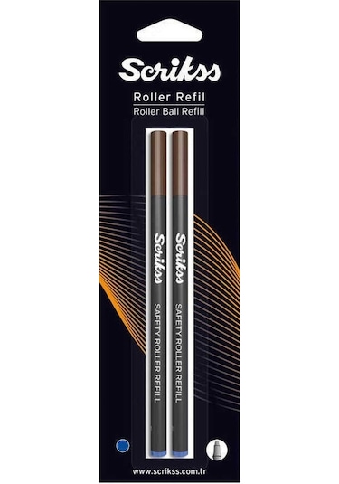 Scrikss Roller Kalem Refili 0.7 Mavi 2'Li Blister