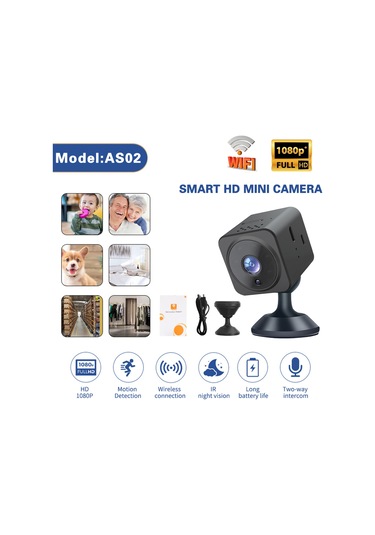 Youtek Ev Güvenliği Kamera: Kablosuz Wifi, Hd Gece Görüşü, Sesli Konuşma, Yeni Küçük Kare Model Diğer